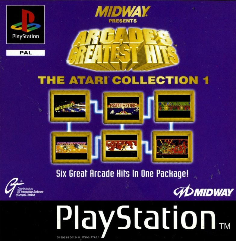 Front Cover for Arcade's Greatest Hits: The Atari Collection 1 (PlayStation)