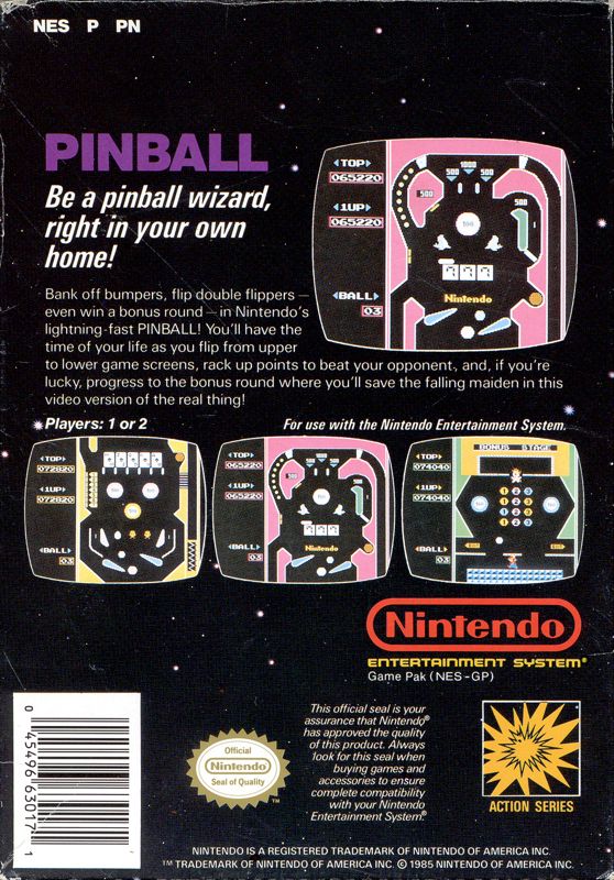 Pinball cover or packaging material MobyGames