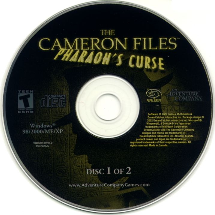 Media for The Cameron Files: Pharaoh's Curse (Windows): Disc 1
