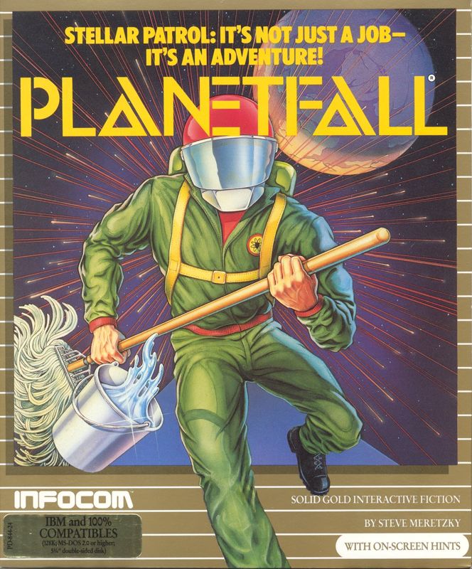 Front Cover for Planetfall (DOS) (Solid Gold release)