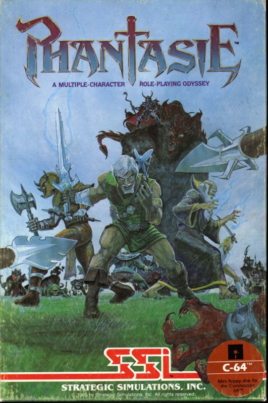 Front Cover for Phantasie (Commodore 64)