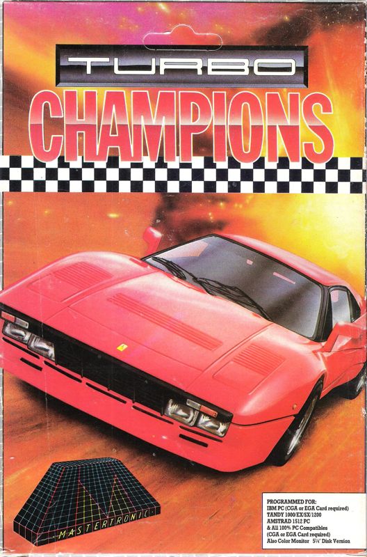 Front Cover for Turbo Champions (DOS) (5.25" release)