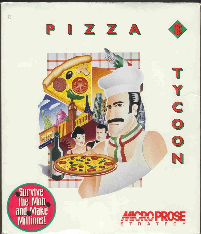 Front Cover for Pizza Tycoon (DOS)