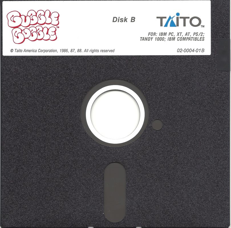 Media for Bubble Bobble (DOS): Disk 2