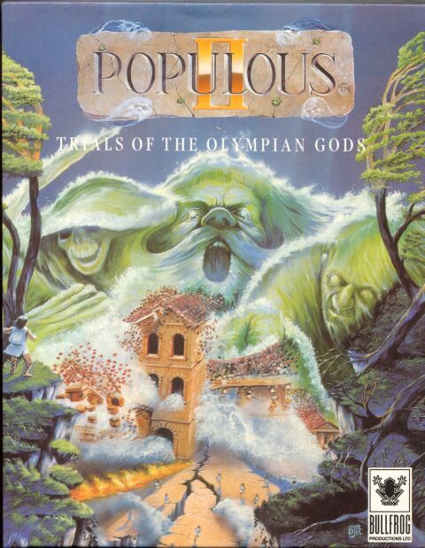 Front Cover for Populous II: Trials of the Olympian Gods (DOS)