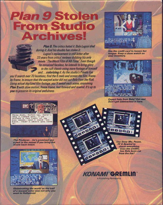 Back Cover for Plan 9 From Outer Space (DOS)