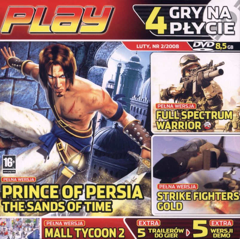 Front Cover for Prince of Persia: The Sands of Time (Windows) (Play #12/2008 covermount)