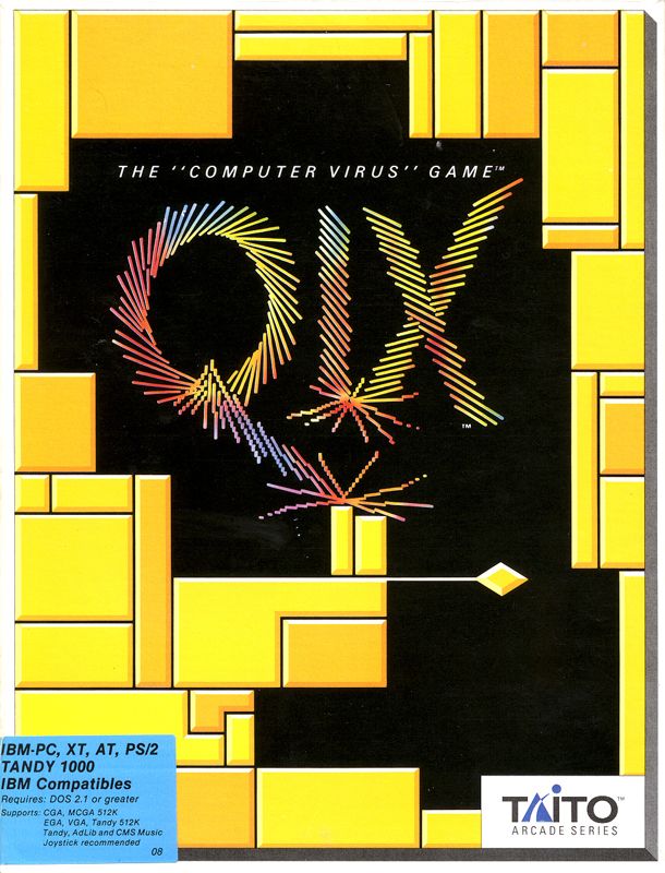 Front Cover for QIX (DOS)