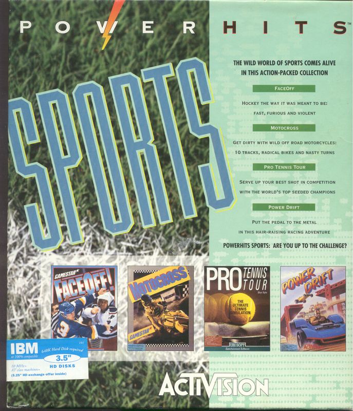 Front Cover for PowerHits Sports (DOS)