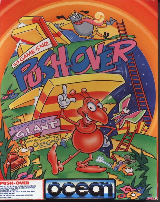 Front Cover for Push-Over (DOS)