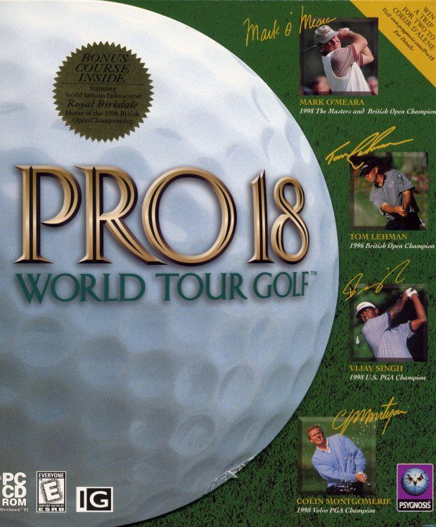 Front Cover for Pro 18 World Tour Golf (Windows)