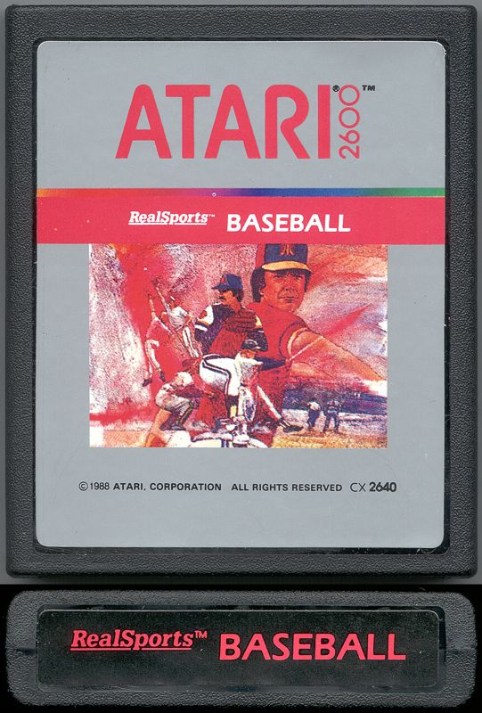 Media for RealSports Baseball (Atari 2600) (1988 release)