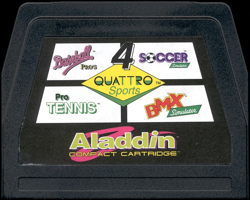 Media for Quattro Sports (NES): Aladdin compact cartridge