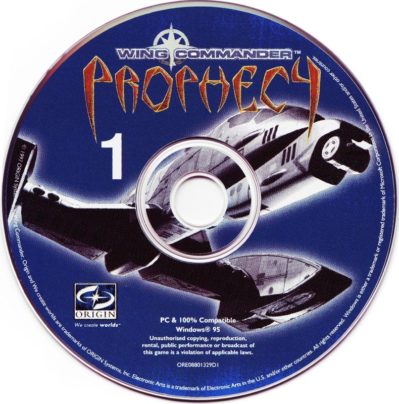 Media for Wing Commander: Prophecy (Windows): Disc 1