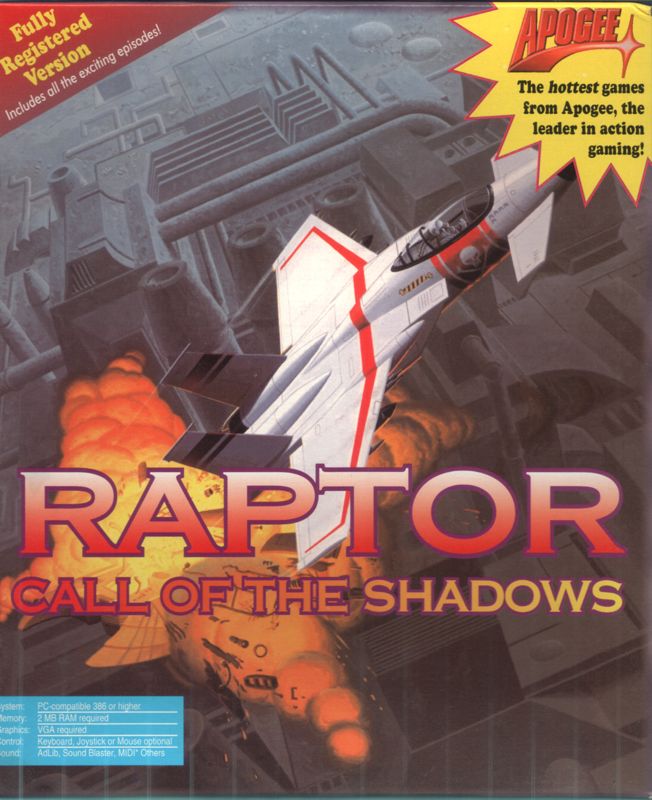Front Cover for Raptor: Call of the Shadows (DOS)