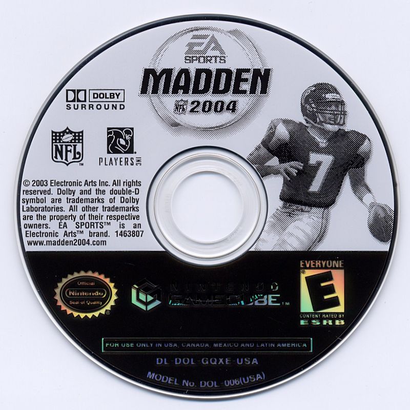 Madden NFL 2004 cover or packaging material - MobyGames