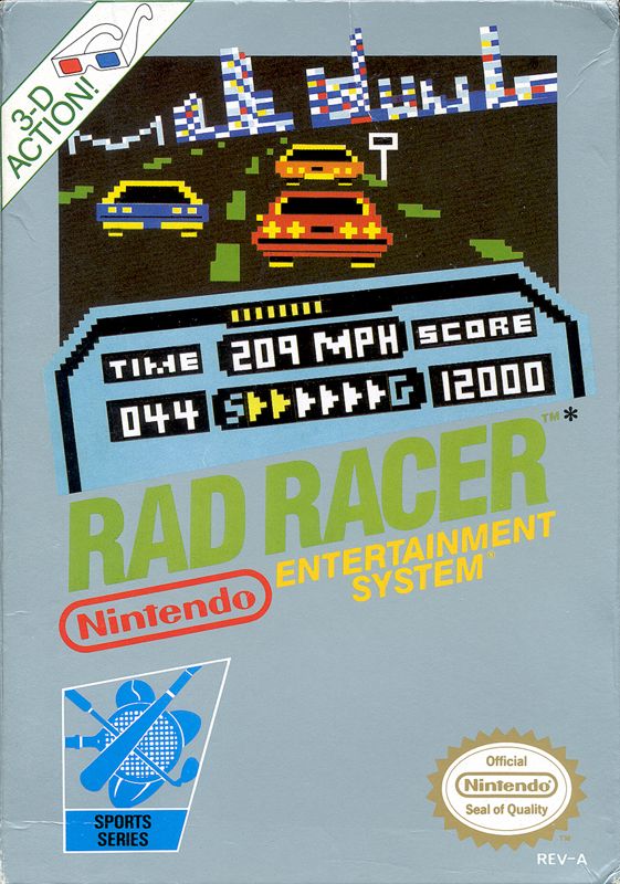 Front Cover for Rad Racer (NES)