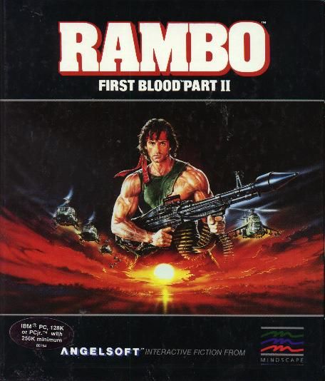 Front Cover for Rambo: First Blood Part II (DOS)