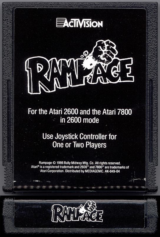 Media for Rampage (Atari 2600)