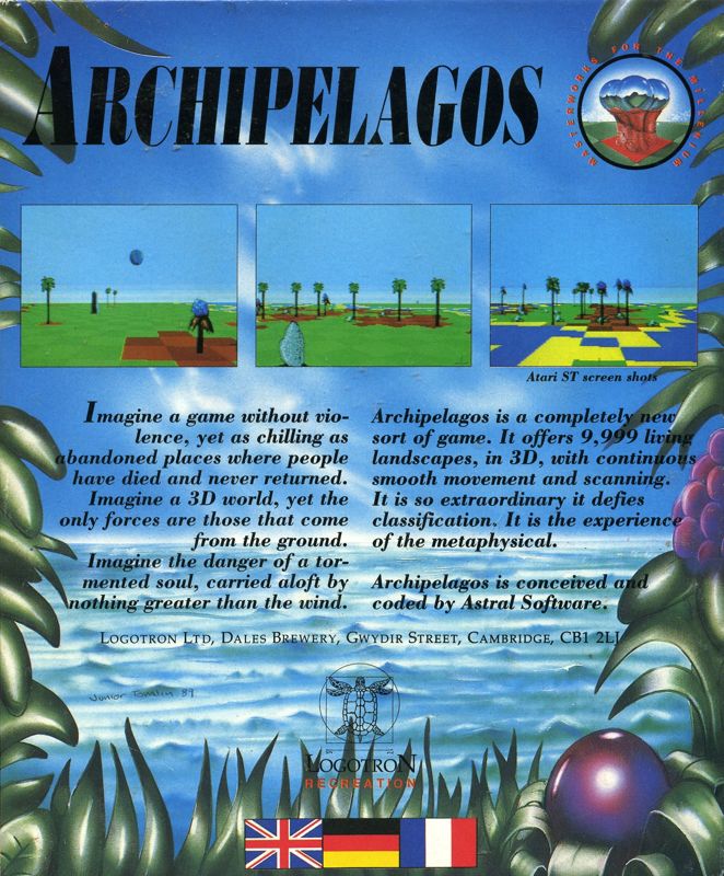 Back Cover for Archipelagos (Amiga)