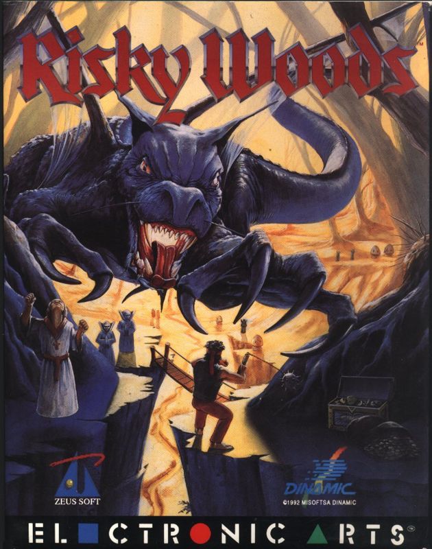 Front Cover for Risky Woods (DOS)