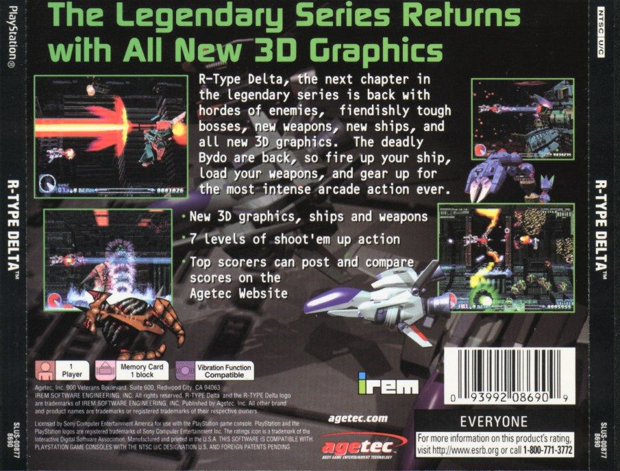 R-Type Delta cover or packaging material - MobyGames