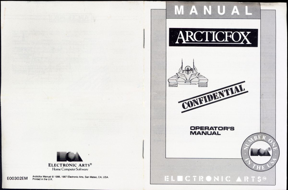 Manual for Arcticfox (ZX Spectrum)