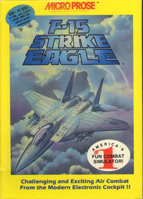 Front Cover for F-15 Strike Eagle (PC Booter)