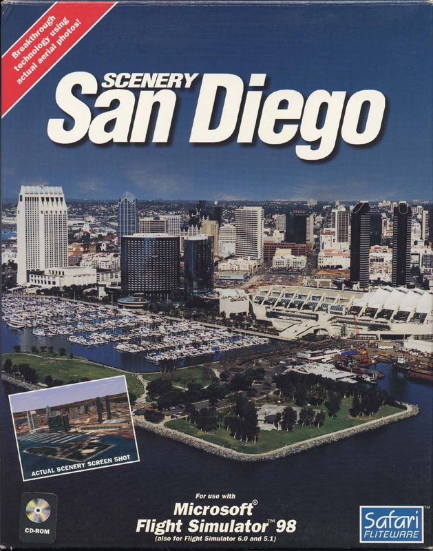 Front Cover for San Diego Scenery Add-on Pack for Microsoft Flight Simulator 98 (Windows)