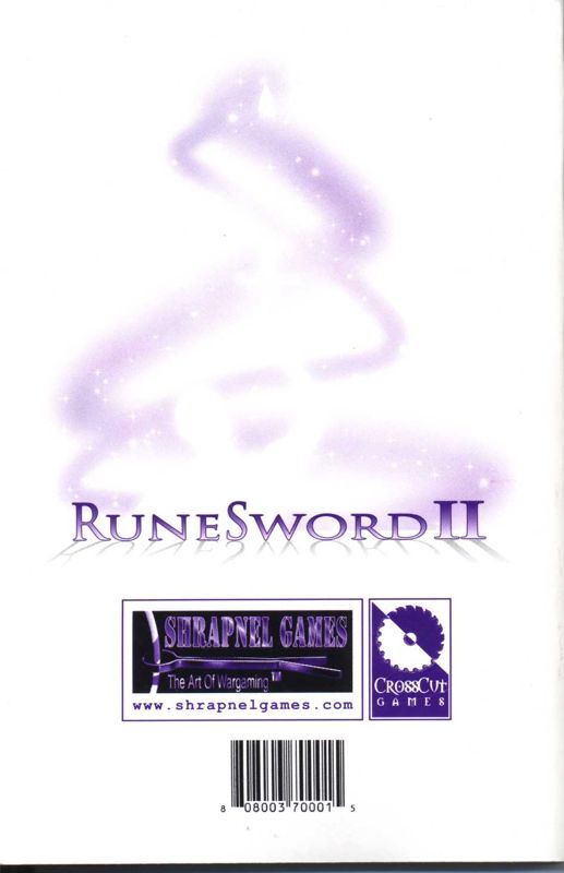 Back Cover for Runesword 2 (Windows) (Mailorder Version)
