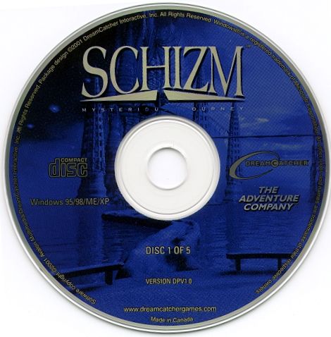 Media for Schizm: Mysterious Journey (Windows): Disc 1
