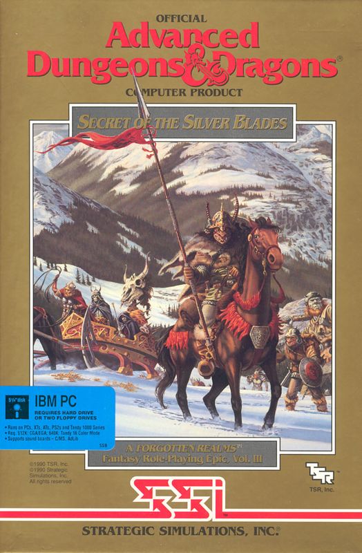 Front Cover for Secret of the Silver Blades (DOS)