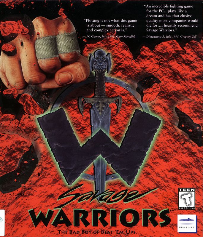 Front Cover for Savage Warriors (DOS)