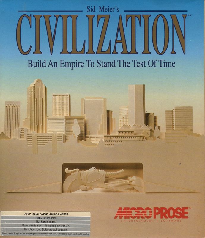 Front Cover for Sid Meier's Civilization (Amiga)
