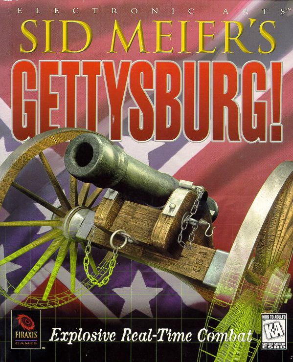 Front Cover for Sid Meier's Gettysburg! (Windows): Confederate side
