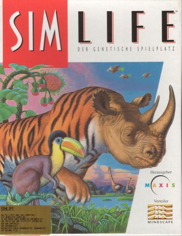 Front Cover for SimLife (DOS)