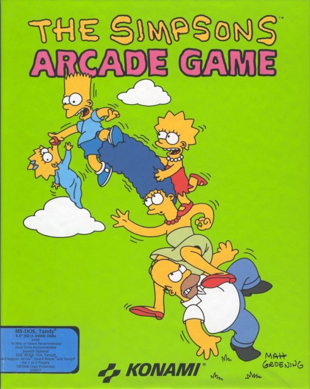 Front Cover for The Simpsons (DOS)
