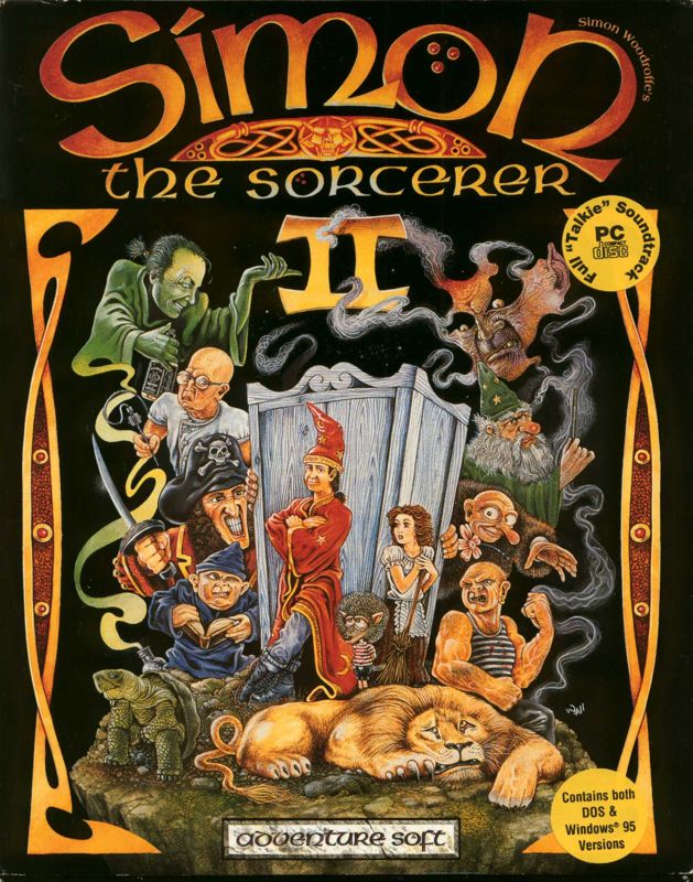 Front Cover for Simon the Sorcerer II: The Lion, the Wizard and the Wardrobe (DOS and Windows)