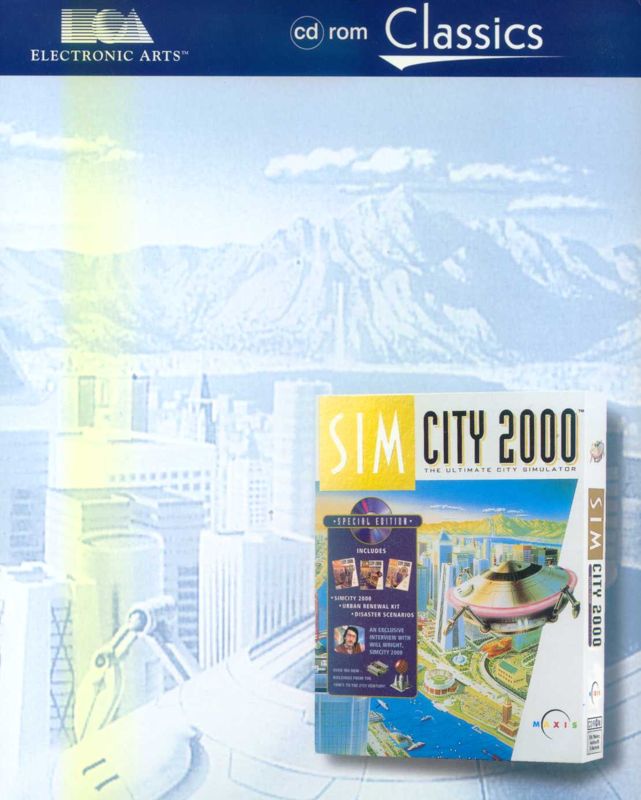 Front Cover for SimCity 2000 (DOS) (cd rom Classics)