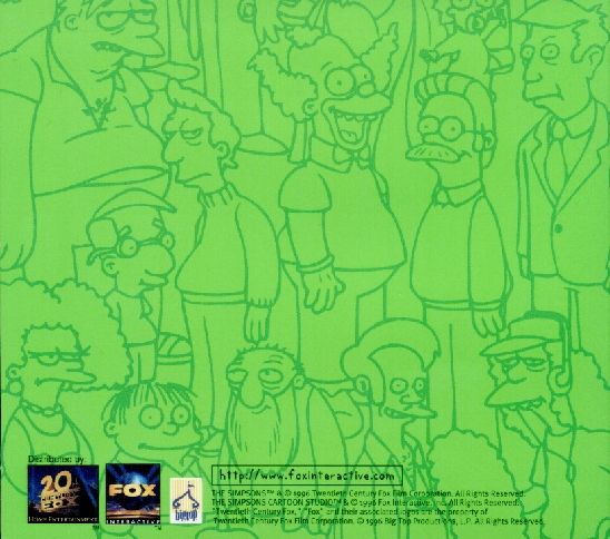 Other for The Simpsons Cartoon Studio (Windows and Windows 3.x): Jewel Case - Back