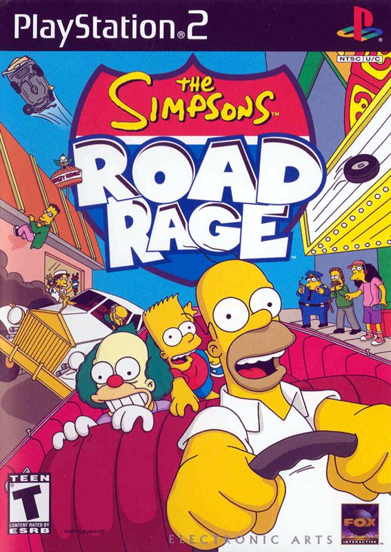 Front Cover for The Simpsons: Road Rage (PlayStation 2)
