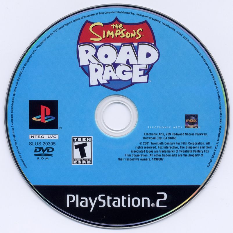 Media for The Simpsons: Road Rage (PlayStation 2)