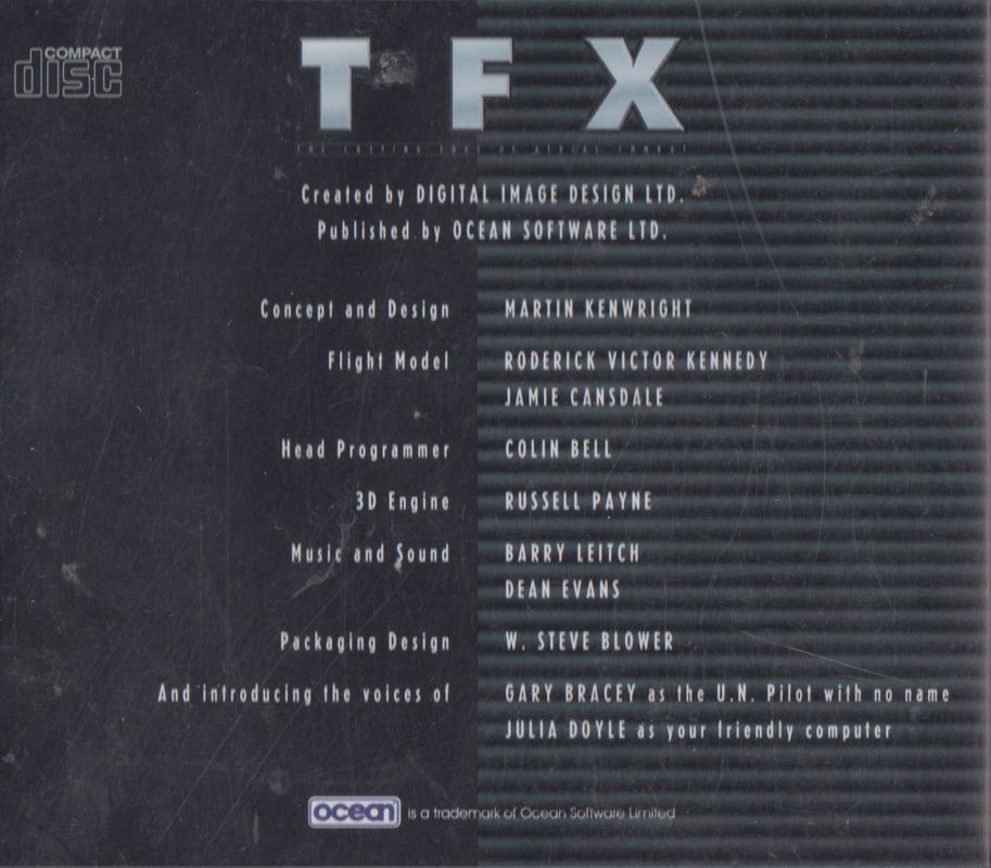 Other for TFX (DOS): Jewel Case - Back