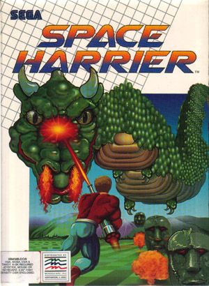 Front Cover for Space Harrier (DOS) (5.25" Floppy disk release)