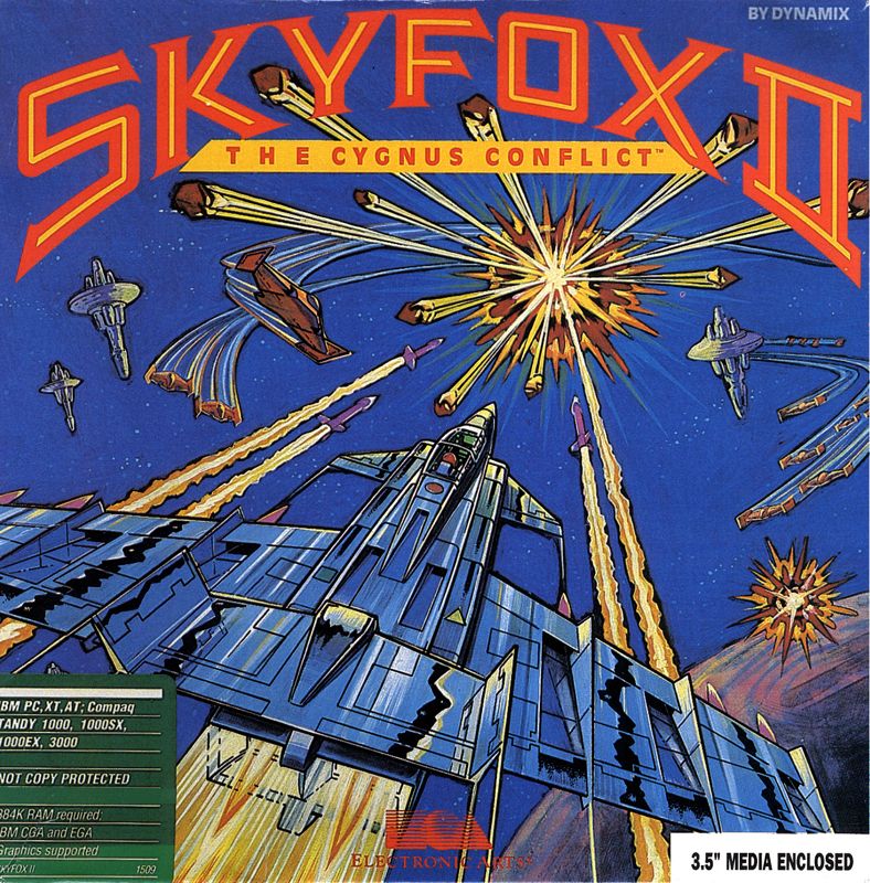 Front Cover for Skyfox II: The Cygnus Conflict (DOS) (Budget Release)