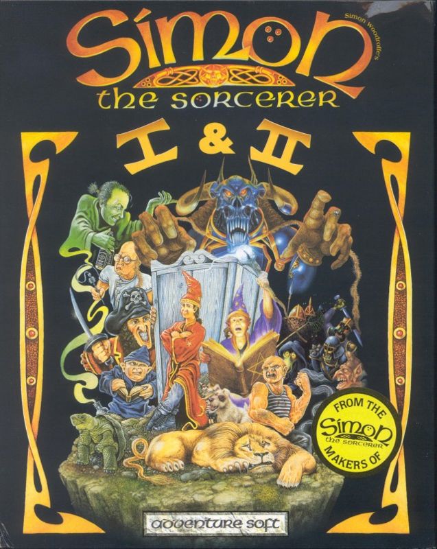 Front Cover for Simon the Sorcerer I & II (DOS)