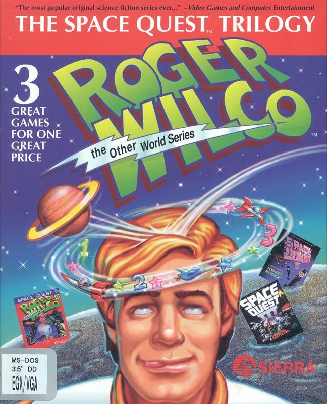 Front Cover for The Space Quest Trilogy: Roger Wilco the Other World Series (DOS)