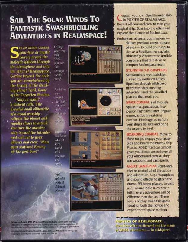 Spelljammer: Pirates of Realmspace cover or packaging material - MobyGames