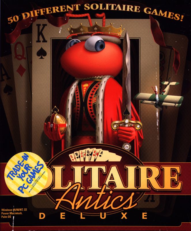 Front Cover for Solitaire Antics: Deluxe (Macintosh and Palm OS and Windows)
