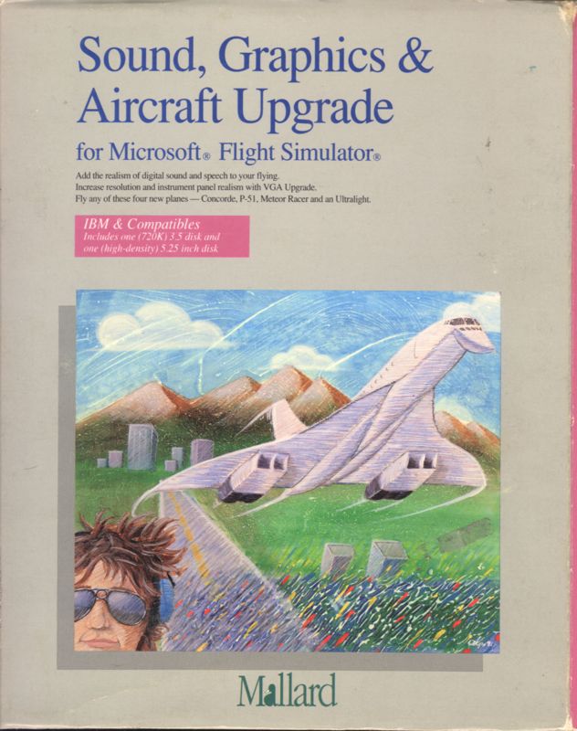 Front Cover for Sound, Graphics & Aircraft Upgrade for Microsoft Flight Simulator (DOS)